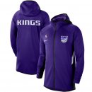 Sacramento Kings Nike Purple Authentic Showtime Therma Flex Performance Full-Zip Hoodie