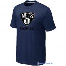 T-Shirt NBA Pas Cher Brooklyn Nets Tinta Bleu 01