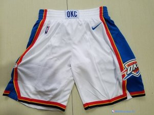 Pantalon NBA Pas Cher Oklahoma City Thunder Nike Blanc