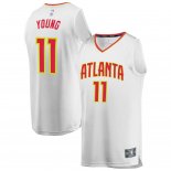 Atlanta Hawks Trae Young Fanatics Branded White Fast Break Replica Jersey - Association Edition