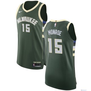 Maillot NBA Pas Cher Milwaukee Bucks Greg Monroe 15 Vert Icon 2017/18
