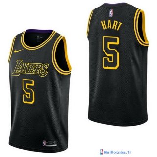 Maillot NBA Pas Cher Los Angeles Lakers Josh Hart 5 Nike Noir Ville 2017/18