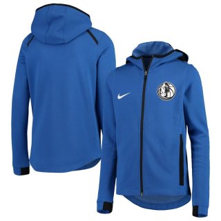 Dallas Mavericks Nike Blue Showtime Performance Full-Zip Hoodie