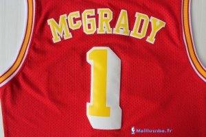 Maillot NBA Pas Cher Houston Rockets Tracy McGrady 1 Retro Rouge Or