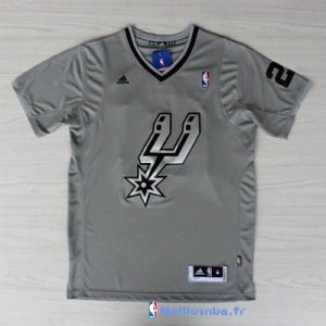 Maillot NBA Pas Cher Noël San Antonio Spurs Duncan 21 Gris