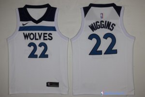 Maillot NBA Pas Cher Minnesota Timberwolves Andrew Wiggins 22 Blanc Association 2017/18