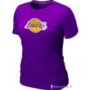 T-Shirt NBA Pas Cher Femme Los Angeles Lakers Pourpre