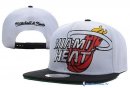 Bonnet NBA Miami Heat 2016 Blanc Noir