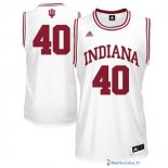 Maillot NCAA Pas Cher Indiana Hoosiers Cody Zeller 40 Blanc