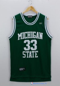 Maillot NCAA Pas Cher Michigan Earvin Johnson 33 Vert