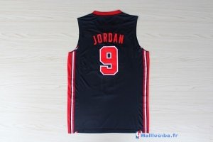 Maillot NBA Pas Cher USA 1992 Jordan 9 Noir