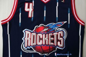 Maillot NBA Pas Cher Houston Rockets Charles Barkley 4 Retro Bleu