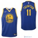 Maillot NBA Pas Cher Golden State Warriors Junior Klay Thompson 11 Bleu Icon 2017/18