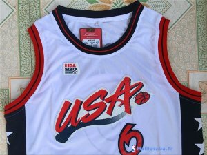 Maillot NBA Pas Cher USA 1996 Anfernee Hardaway 6 Blanc