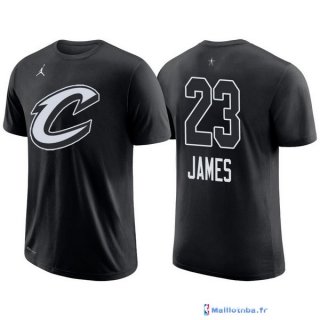 Maillot Manche Courte All Star 2018 LeBron James 23 Noir