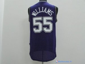 Maillot NBA Pas Cher Sacramento Kings Jason Williams 55 Pourpre