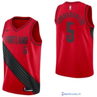 Maillot NBA Pas Cher Portland Trail Blazers Pat Connaughton 5 Rouge Statement 2017/18