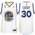Maillot NBA Pas Cher Finales Golden State Warriors Blanc Curry 30