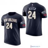 Maillot Manche Courte New Orleans Pelicans Tony Allen 24 Marine 2017/18