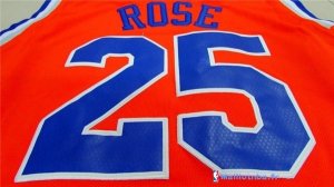 Maillot NBA Pas Cher New York Knicks Derrick Rose 25 Orange