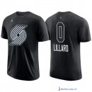 Maillot Manche Courte All Star 2018 Damian Lillard 0 Noir