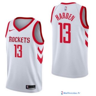 Maillot NBA Pas Cher Houston Rockets James Harden 13 Blanc Association 2017/18