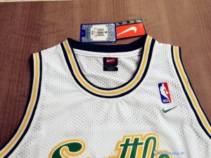 Maillot NBA Pas Cher Seattle Supersonics Ray Allen 34 Retro Blanc