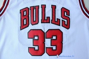 Maillot NBA Pas Cher Chicago Bulls Scottie Pippen 33 Blanc