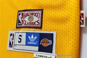 Maillot NBA Pas Cher Los Angeles Lakers Kobe Bryant 24 Retro Jaune