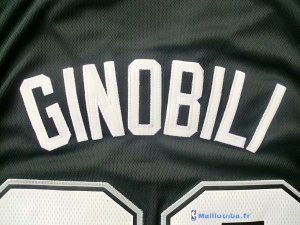 Maillot NBA Pas Cher San Antonio Spurs Manu Ginóbili 20 Noir