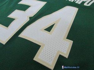 Maillot NBA Pas Cher Milwaukee Bucks Giannis Antetokounmpo 34 Vert