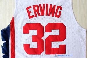 Maillot ABA Pas Cher Brooklyn Nets Erving 32 Blanc