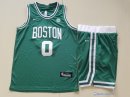 Maillot NBA Pas Cher Boston Celtics Junior Jayson Tatum 0 Ensemble Complet Vert 2017/18