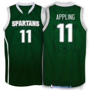 Maillot NCAA Pas Cher Michigan Stata Spartans Keith Appling 11 Vert