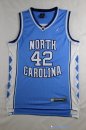 Maillot NCAA Pas Cher North Carolina Jerry Stackhouse 42 Bleu