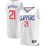 LA Clippers Patrick Beverley Fanatics Branded White Fast Break Replica Jersey - Association Edition