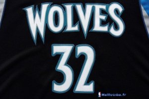 Maillot NBA Pas Cher Minnesota Timberwolves Karl Anthony 32 Towns Noir