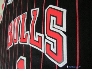 Maillot NBA Pas Cher Chicago Bulls Junior Derrick Rose 1 Noir Bande