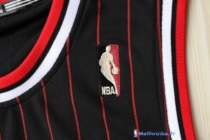 Maillot NBA Pas Cher Chicago Bulls Derrick Rose 1 Noir Bande