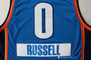 Maillot NBA Pas Cher Noël Oklahoma City Thunder Russell 0 Bleu