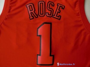 Maillot NBA Pas Cher Noël Chicago Bulls Rouge Rose 1