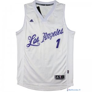 Maillot NBA Pas Cher Noël Los Angeles Lakers D'Angelo Russell 1 Blanc