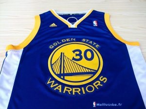 Maillot NBA Pas Cher Golden State Warriors Stephen Curry 30 Bleu