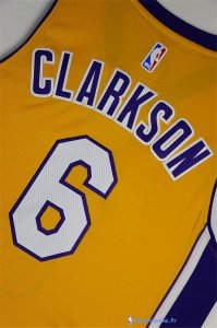 Maillot NBA Pas Cher Los Angeles Lakers Jordan Clarkson 6 Jaune