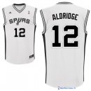 Maillot NBA Pas Cher San Antonio Spurs LaMarcus Aldridge 12 Blanc