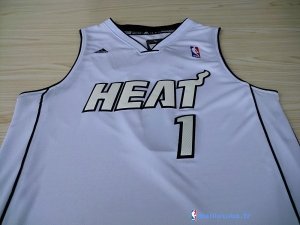 Maillot NBA Pas Cher Noël Miami Heat Bosh 1 Blanc