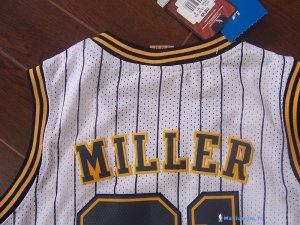 Maillot NBA Pas Cher Indiana Pacers Reggie Miller 31 Blanc Bande