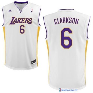 Maillot NBA Pas Cher Los Angeles Lakers Jordan Clarkson 6 Blanc