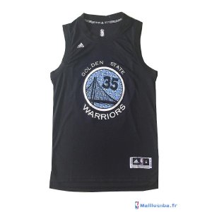 Maillot NBA Pas Cher Golden State Warriors Kevin Durant 35 Noir Diamant