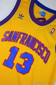 Maillot NBA Pas Cher Golden State Warriors Wilt Chamberlain 13 Jaune